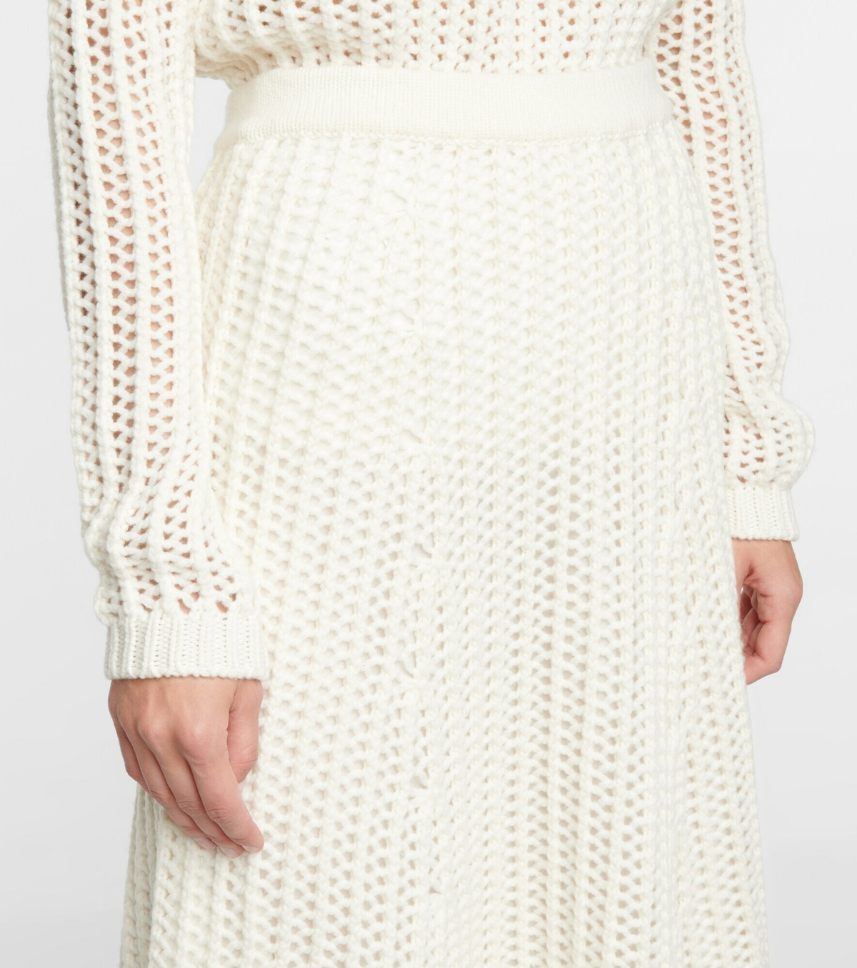 Gabriela Hearst - Pablo cable-knit cashmere midi skirt Gabriela Hearst