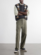 Visvim - Benning Straigh-Leg Herringbone Cotton Trousers - Green
