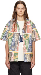 Rhude Multicolor Collegiate Flag Shirt
