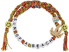 Palm Angels Multicolor Braided 'Sun Of A Beach' Bracelet