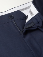 CANALI - Slim-Fit Tapered Wool Suit Trousers - Blue