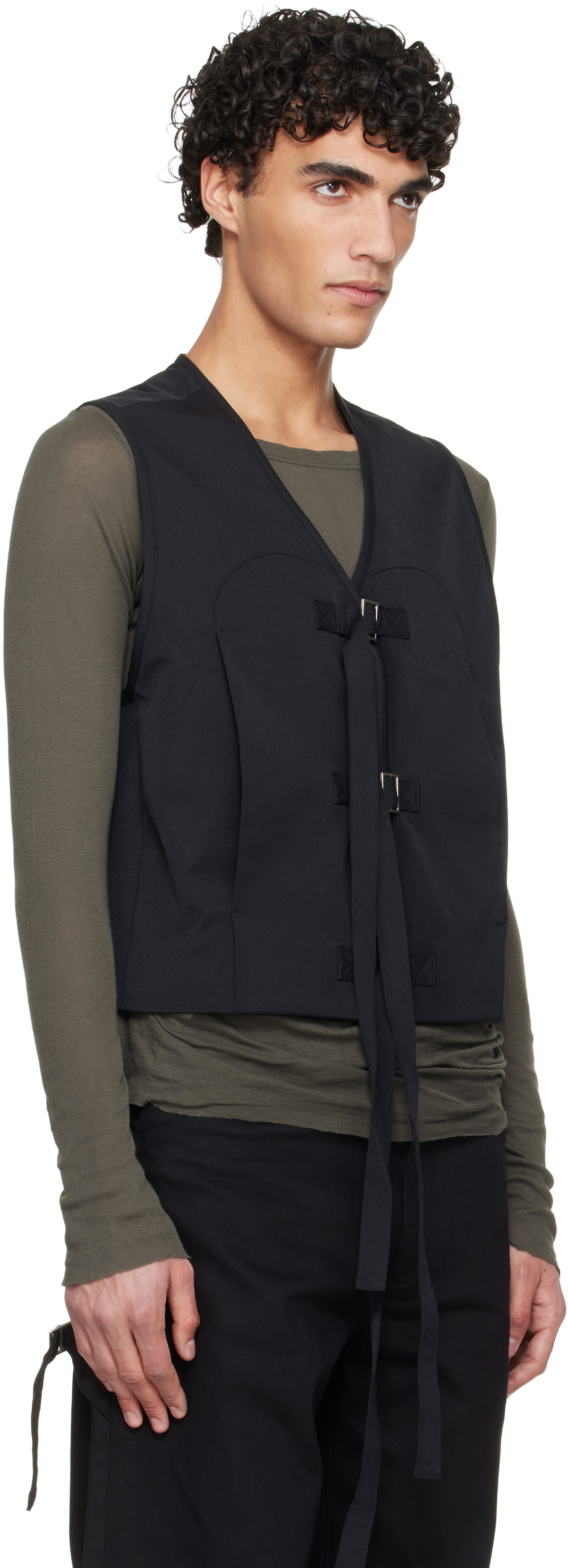 HELIOT EMIL Black Girth Vest