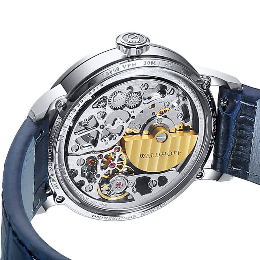 Waldhoff Pineer Automatic Blue Dial Mens Watch Waldhoff Pioneer Royal Blue