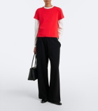 Leset Arielle crêpe wide-leg pants