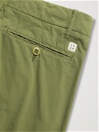 MAN 1924 - Tomi Slim-Fit Stretch-Cotton Poplin Drawstring Trousers - Green