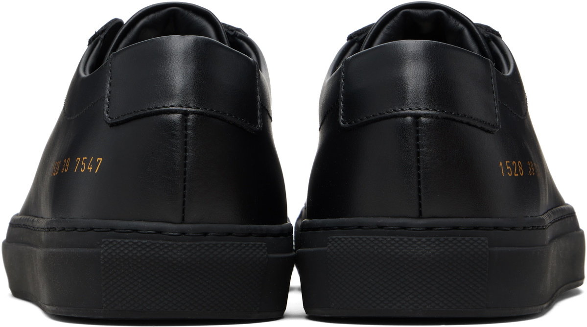 Common Projects Black Original Achilles Low Sneakers