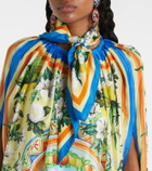 Dolce&Gabbana Printed silk twill scarf