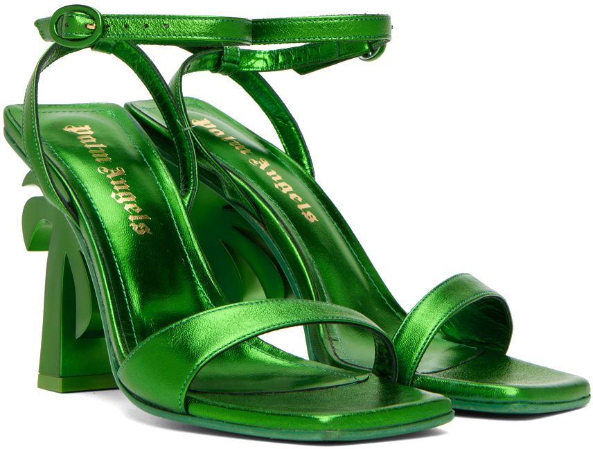 Palm Angels Multicolor Calfskin Strap-On Sandals