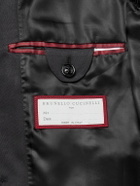 Brunello Cucinelli - Double-Breasted Shawl-Lapel Silk-Twill Tuxedo Jacket - Black