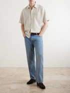Oliver Spencer - Palermo Striped Cotton and Linen-Blend Shirt - Neutrals