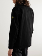 Stone Island - Logo-Appliquéd Cotton-Blend Twill Overshirt - Black