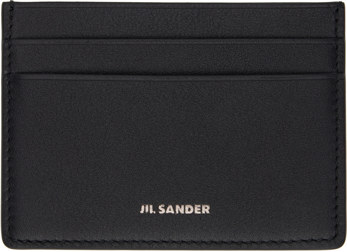 Jil Sander Black Credit Card Holder