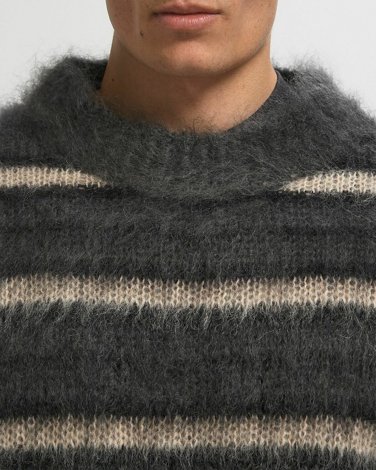 Marni ROUNDNECK SWEATER Grey Mens Pullover