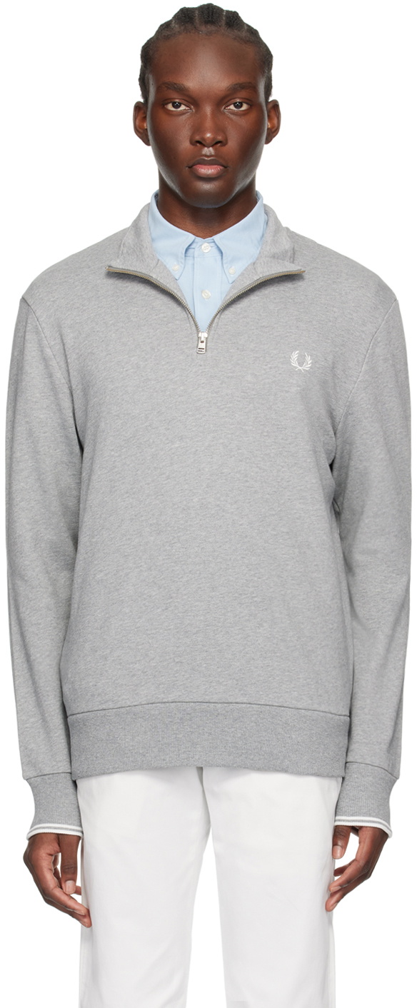 Fred perry half zip sweatshirt shops