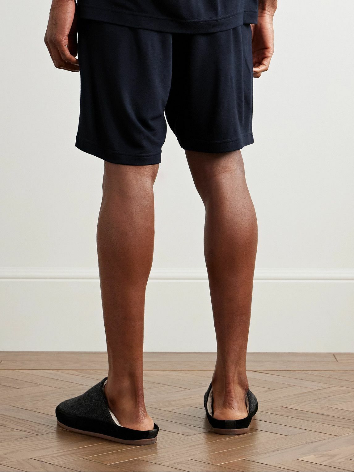 Mr P. - Modal-Jersey Pyjama Shorts - Blue