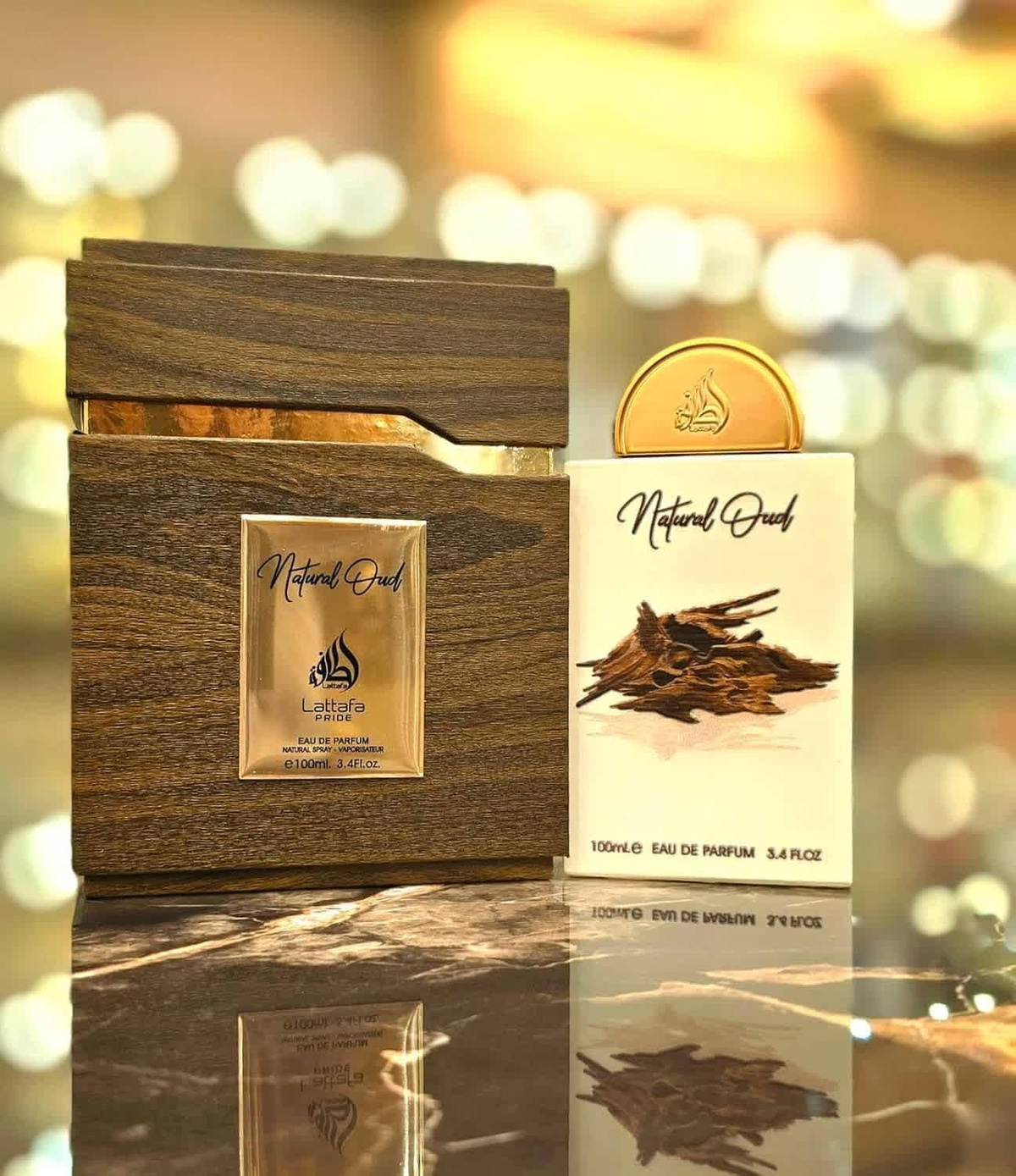 Lattafa Unisex Natural Oud EDP Spray 3.4 oz Fragrances 6290360592800