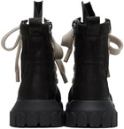 Rick Owens Black Jumbo Laced Bozo Tractor Boots