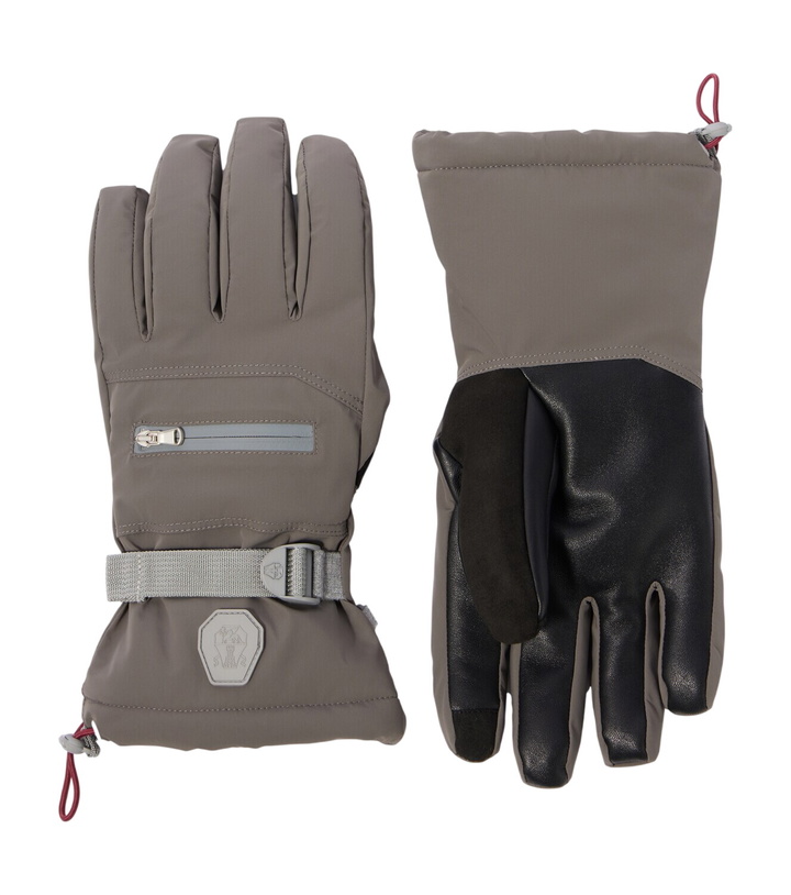Photo: Brunello Cucinelli Leather-trimmed ski gloves