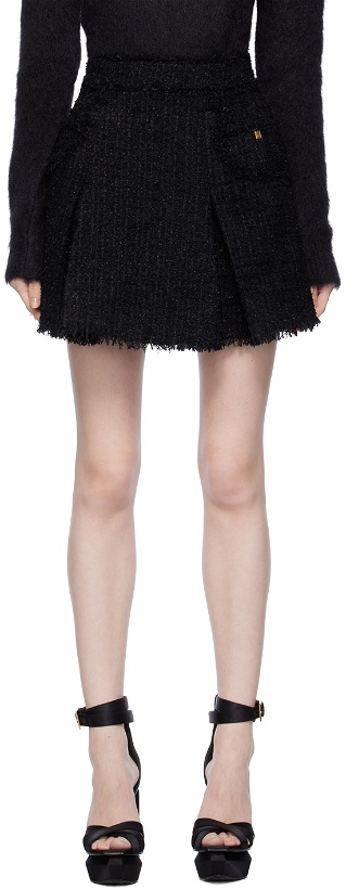 Photo: Balmain Black Pleated Miniskirt