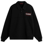 Pleasures Men's Gentle Polo Sweatshirt in Black