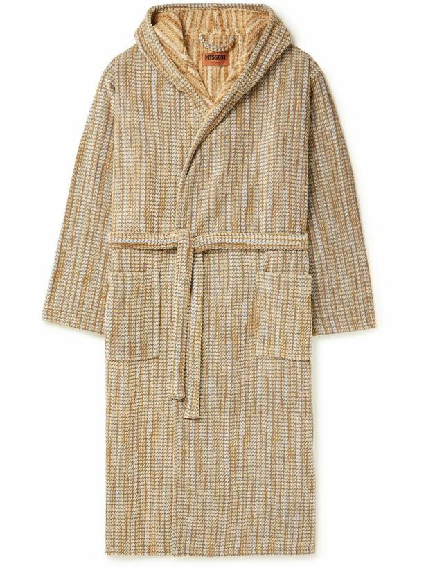 Photo: Missoni Home - Billy Cotton-Terry Hooded Robe - Brown