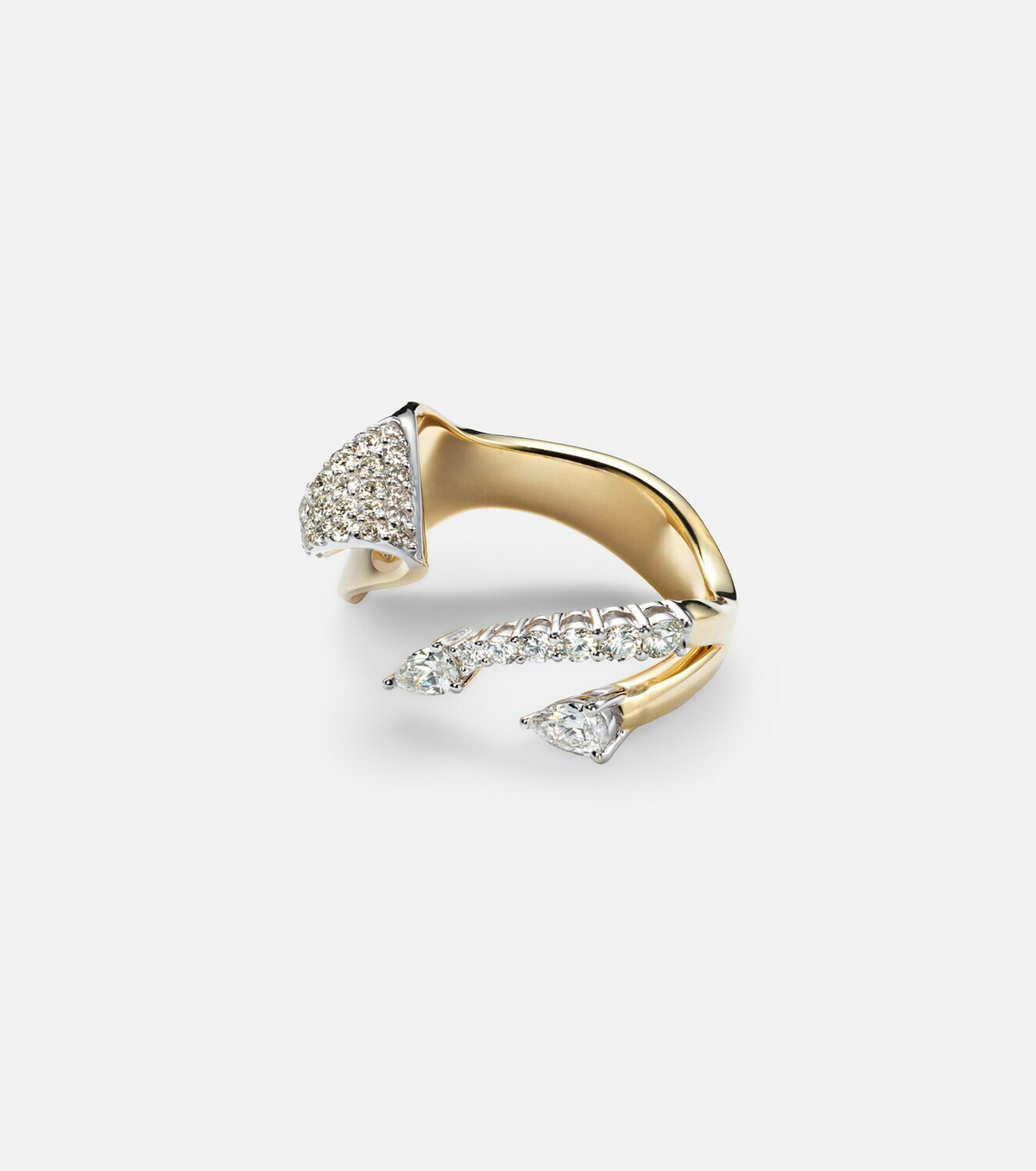Yeprem Golden Strada 18kt gold ring with diamonds