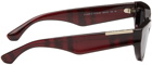 Burberry Burgundy Classic Oval Sunglasses