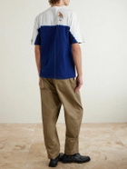 KAPITAL - Straight-Leg Pleated Cotton-Twill Chinos - Neutrals