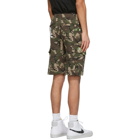 AAPE by A Bathing Ape Green and Brown Camo Shorts