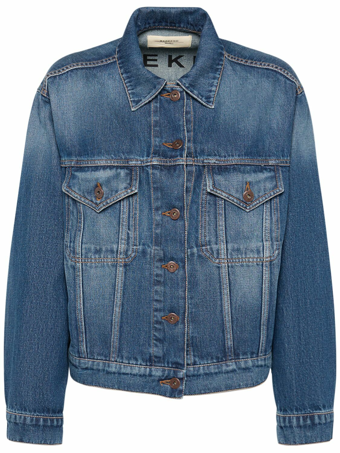ジャケット MAX MARA CARPA CROP JACKET IN DENIM Cropped denim jacket, navy | Weekend Max Mara