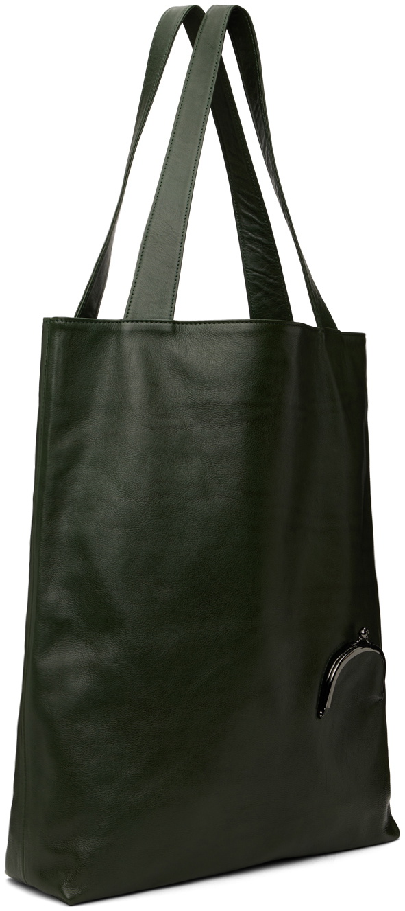 通販 激安 Clasp Large discord Green Yamamoto Yohji Tote Yamamoto Yohji バッグ