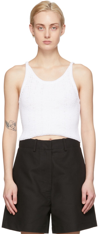 Photo: Arch The White Knit Tank Top