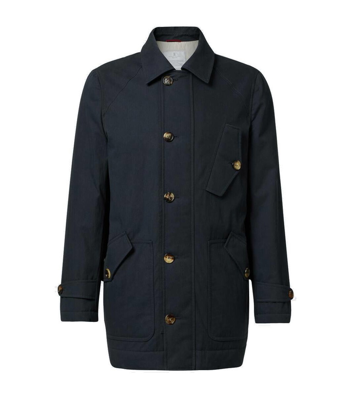 Photo: Brunello Cucinelli Cotton-blend jacket
