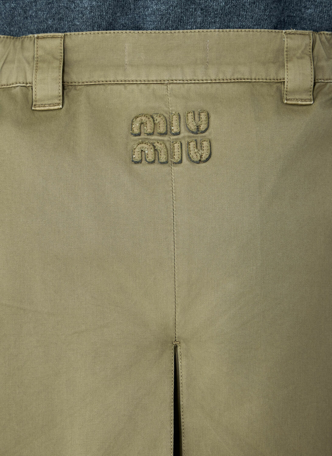 Miu Miu Garment-Dyed Skirt