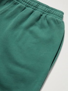 7 DAYS ACTIVE - Monday Logo-Print Organic Cotton-Jersey Shorts - Green