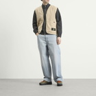 Stone Island Men's Panama Cotton Old Effect PrimaLoft Vest in Desert
