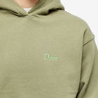 Dime Men's Classic Small Logo Hoodie in Army Green