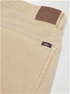 Faherty - Slim-Fit Cotton-Blend Jersey Trousers - Neutrals