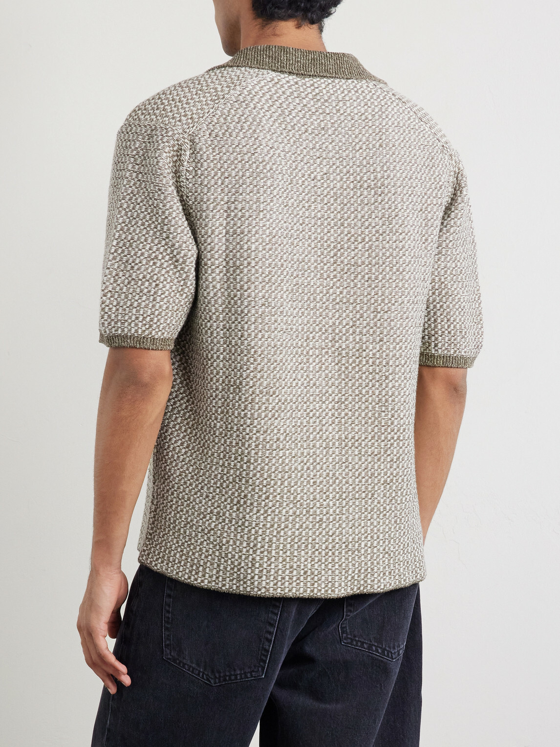Inis Meáin - Tonnta Camp-Collar Linen, Cotton and Cashmere-Blend Shirt - Green