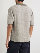 Inis Meáin - Tonnta Camp-Collar Linen, Cotton and Cashmere-Blend Shirt - Green