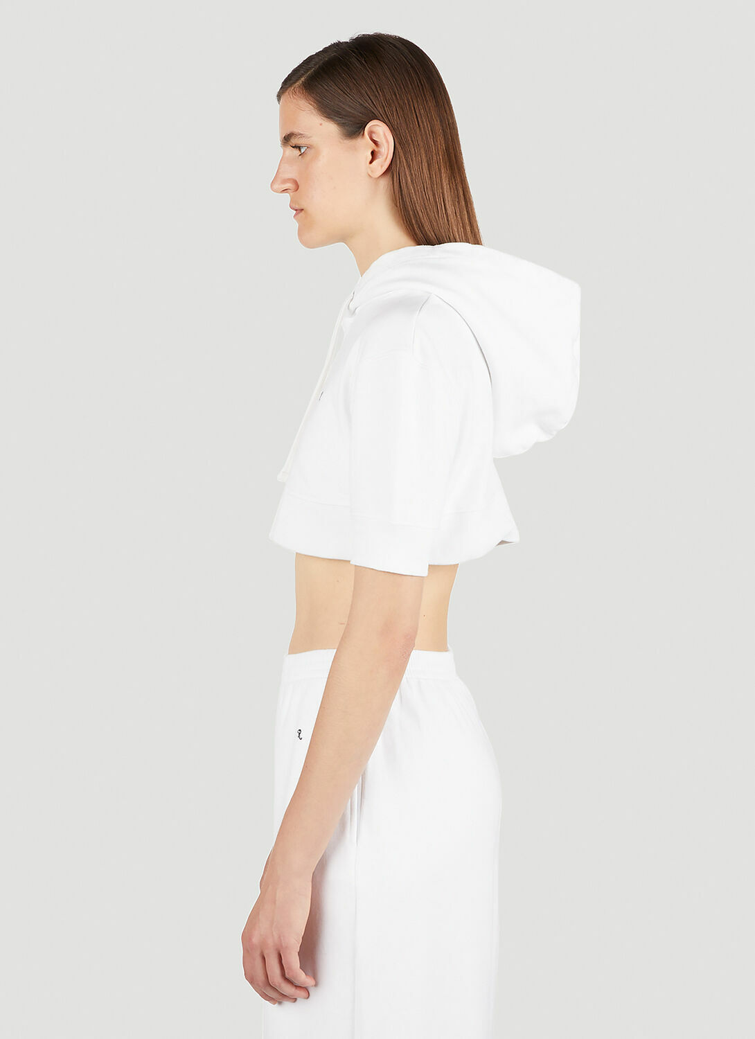 Raf Simons Cropped Hooded Sweatshirt