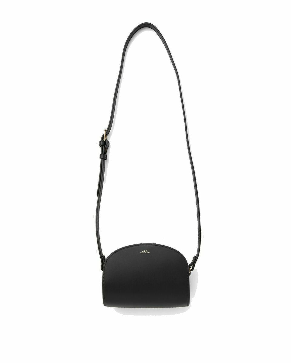 Photo: A.P.C. Sac Demi Lune Mini Black - Womens - Handbags