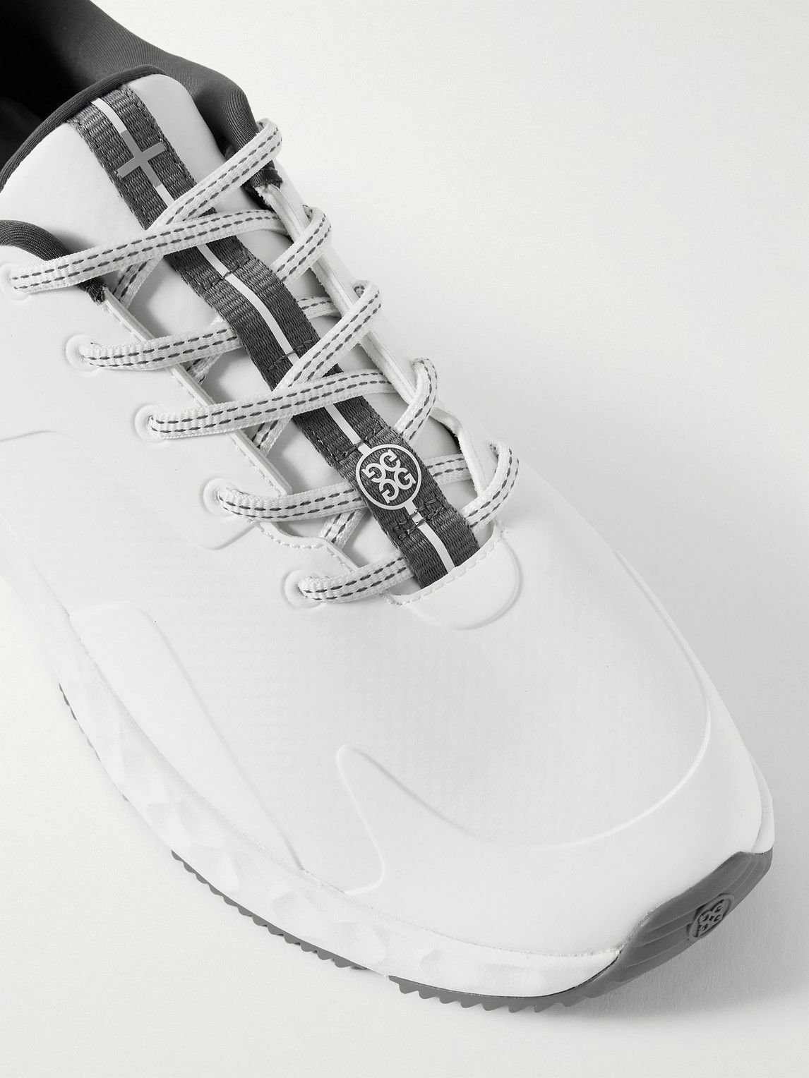 G/FORE - MG4 Rubber-Trimmed Coated-Mesh Golf Shoes - White