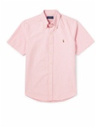 Polo Ralph Lauren - Slim-Fit Button-Down Collar Logo-Embroidered Cotton Oxford Shirt - Pink