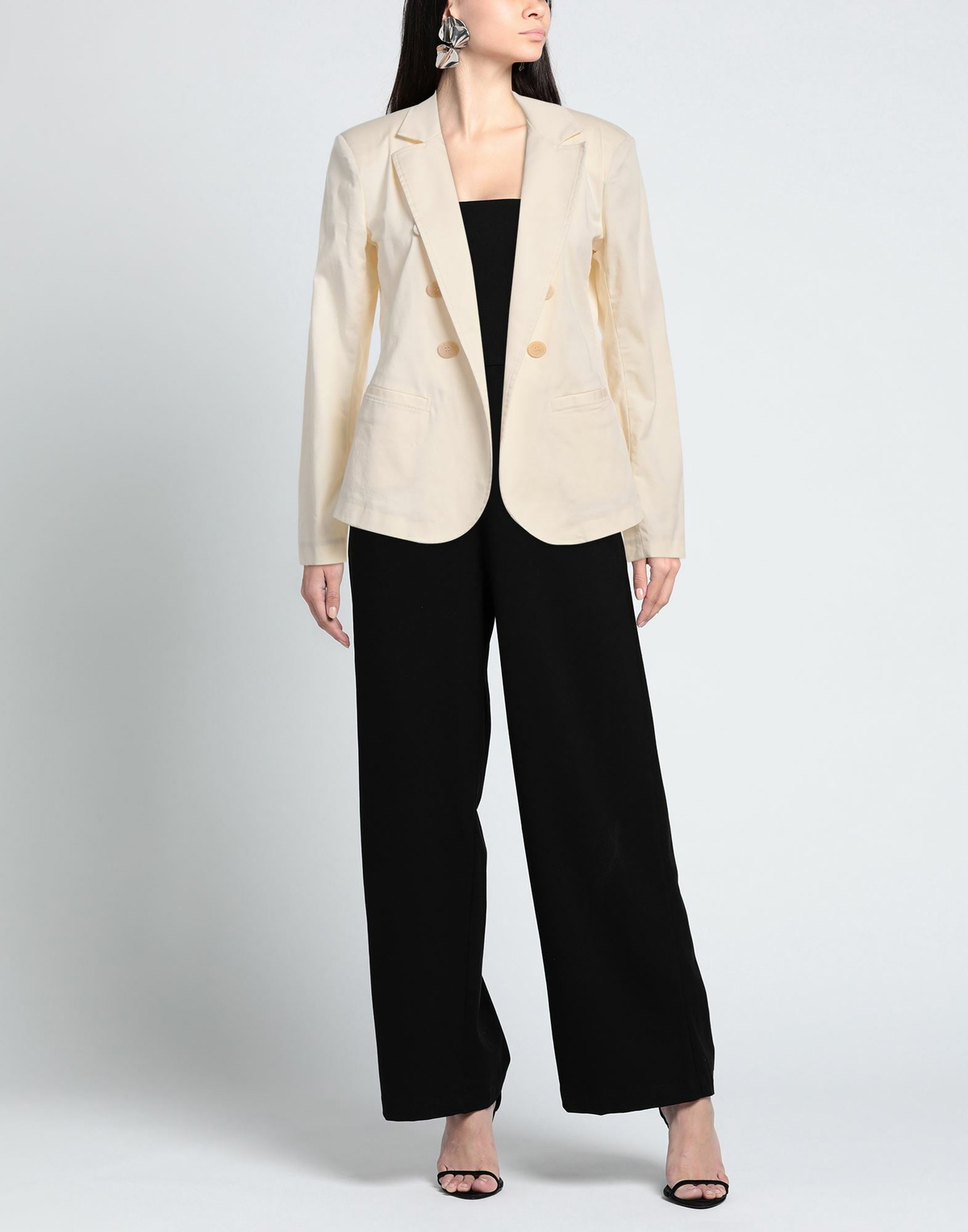 Alessia Santi Womens Blazer Cream
