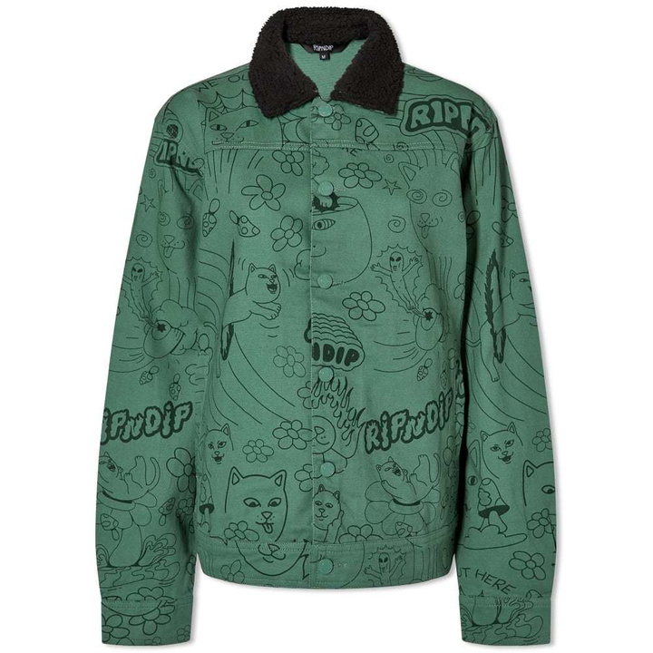 Photo: RIPNDIP All Over Print Button Front Jacket