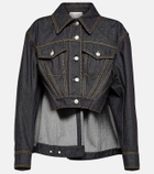 Alexander McQueen Deconstructed denim jacket