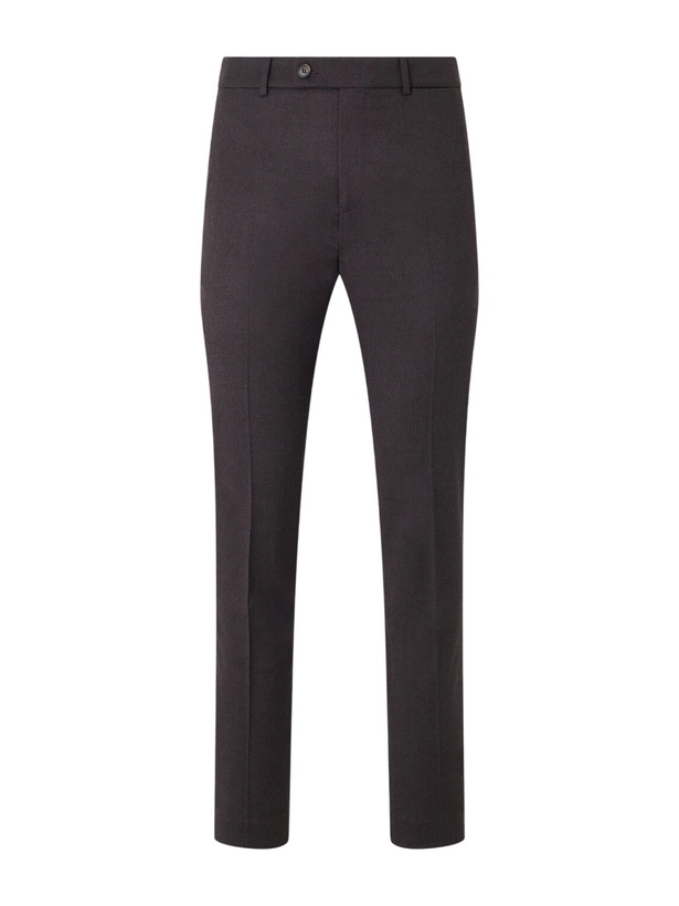 Photo: Slowear - Incotex Tapered Wool-Blend Flannel Trousers - Brown