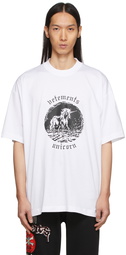 VETEMENTS White Double Unicorn T-Shirt