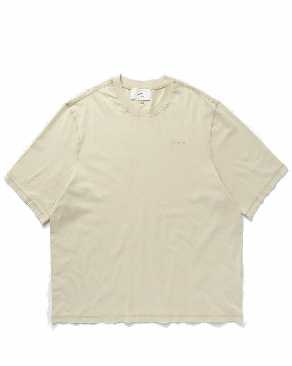 Photo: Ami Paris Fade Out Tee Beige - Mens - Shortsleeves